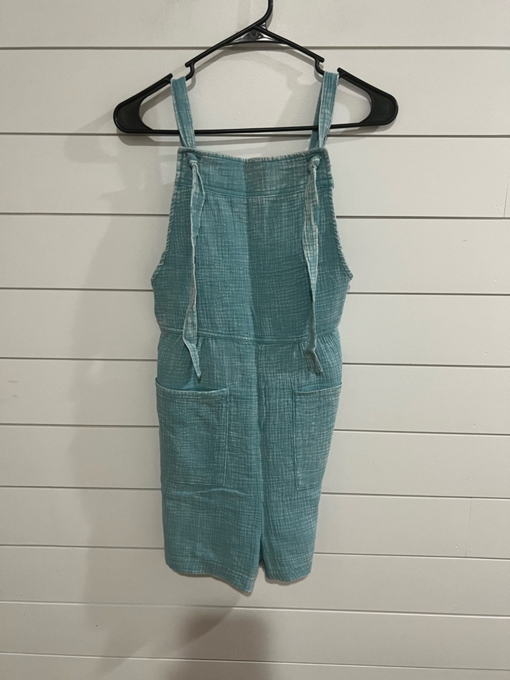Zenana Outfitters Teal Gauze Romper with Pockets